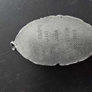 Marine Corps Memorial Silver Pendant